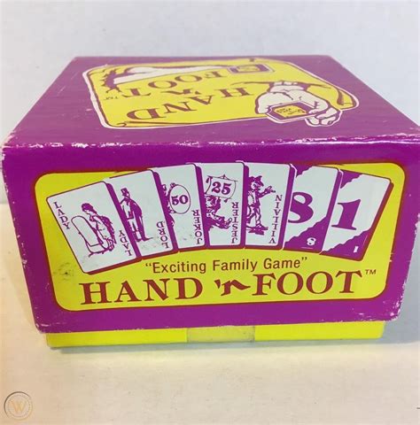 You and your partner try to outwit, out bluff and out maneuver your opponent to play the cards at just the right time to leave your opponent with as many points in their hands (and feet) as possible. Hand N Foot Card Game , similar to Canasta or Rummy Hand and Foot Family Fun | #1929512070