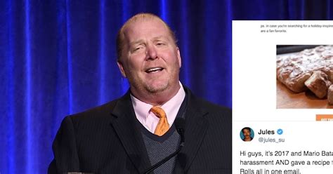 Mario Batali S Apology For Alleged Sexual Misconduct Included A Cinnamon Roll Recipe And Twitter