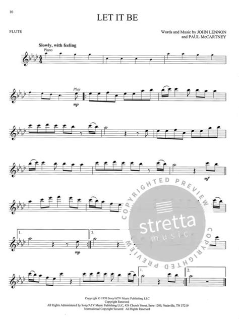 The Beatles Flute Buy Now In The Stretta Sheet Music Shop