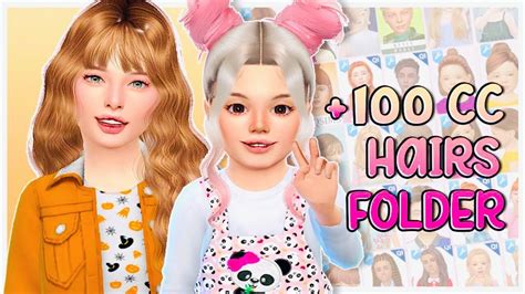 100 Toddler And Kids Hairs Cc Folder 🧚‍♂️ The Sims 4 Custom Content