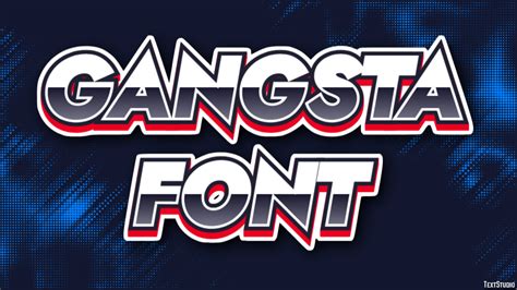 Gangsta Font Text Effect And Logo Design Font