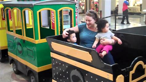 Amir Shani And Mommy Ride The Mall Train At Northlake Mall Youtube