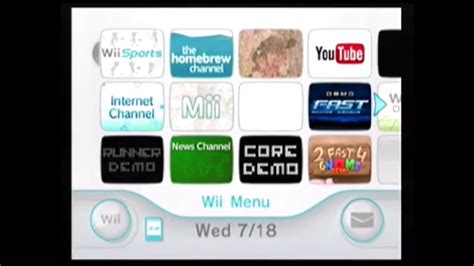 My Wii Menu 4 Youtube