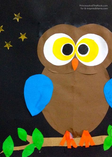 A Shape Ly Owl Craft For Kids B Inspired Mama