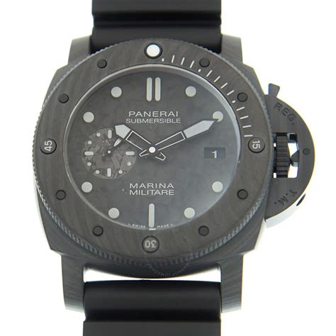 Panerai Submersible Marina Militare Carbotech Automatic Mens 47 Mm