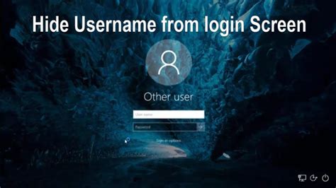 2 Ways To Hide User Name On Windows 10 Login Screen Youtube