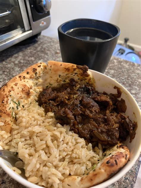 *followups are persona 5 royal exclusive. I made Sojiro's curry from scratch! Naan on the side) : Persona5