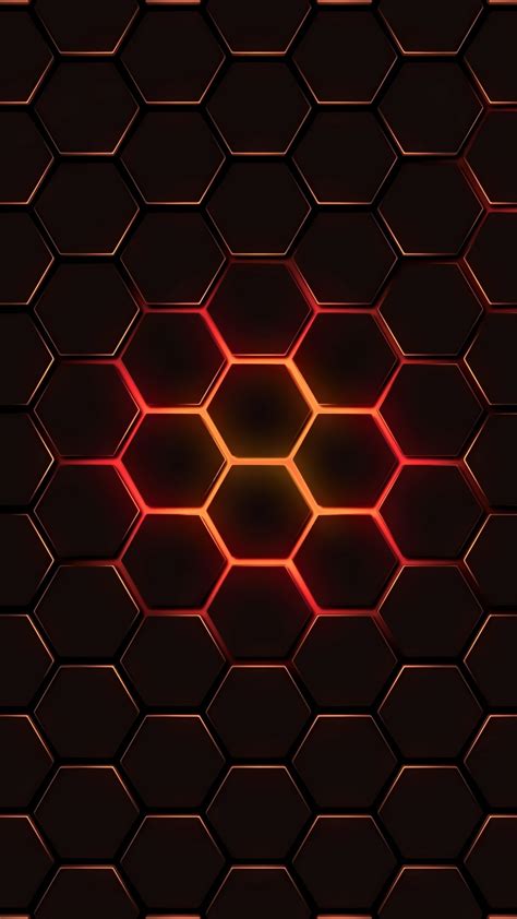 Download 1080x1920 Wallpaper Hexagon Pattern Geometry