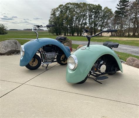 Clever Minibikes Built Out Of Welded Fenders From Vintage Volkswagen