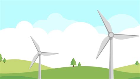 Animated Wind Turbine Cartoon