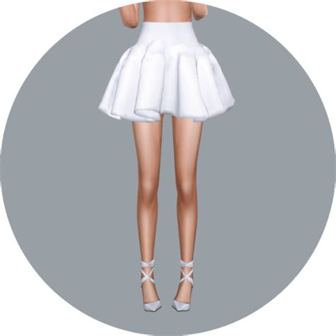 Sims 4 Ccs The Best Big Flare Mini Skirt And Skater Mini Skirt By