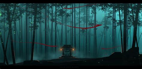 Bamboo Forest Spirits By Sheer Madness Landscape Concept Fantasy