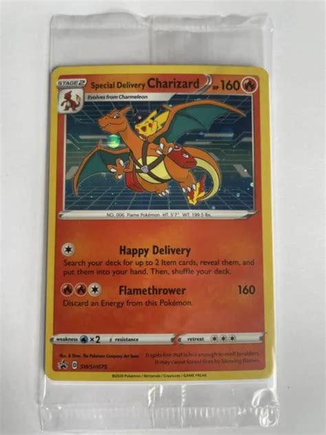 Sealed Special Delivery Charizard Swsh075 Pokemon Center Exclusive Card 8 6071 Picclick