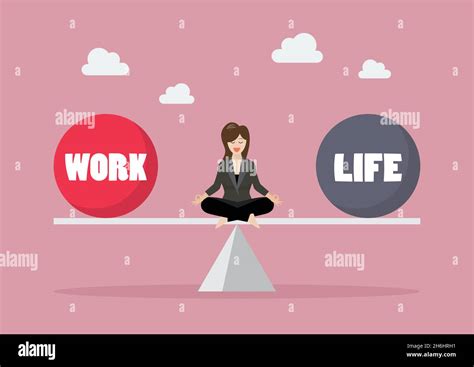 Work Life Balance Concept Vector Illustration Stock Vector Image And Art