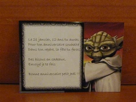 Carte D anniversaire Star Wars Gratuite À Imprimer Jedi ton anniversaire tu fêteras DIY Star