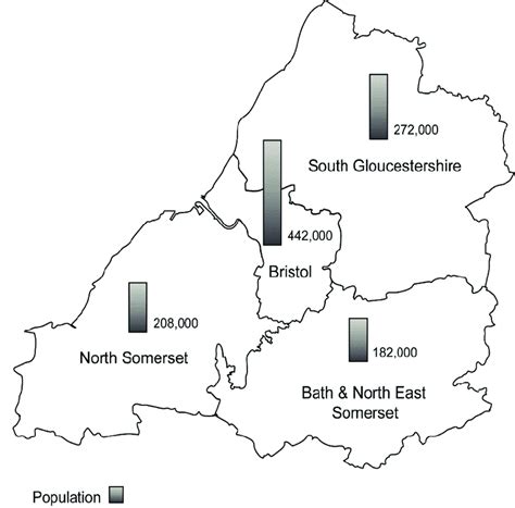 Map Of The Bristol City Region Download Scientific Diagram