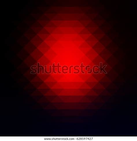 Deep Blue Red Abstract Geometric Background Stock Vector Royalty Free