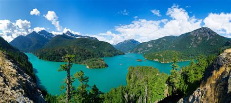 Mountains And Turquoise Lake Fondo De Pantalla Hd Fondo De Escritorio