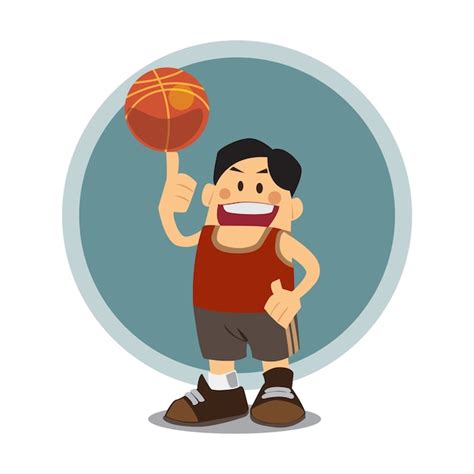 Premium Vector Basketball Player Cartoon Cute