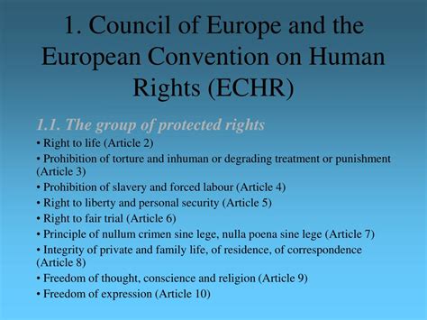 Ppt European Protection Of Human Rights Powerpoint Presentation Free