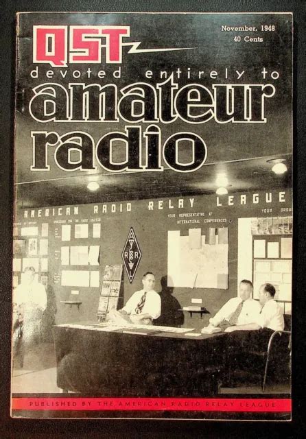 Vintage Qst Magazine November Fm Transmission Antennas Dx Arrl Ham Radio Picclick Uk
