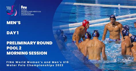 Day 1 Preliminary Round 1 Morning Session Mens U16 Water Polo
