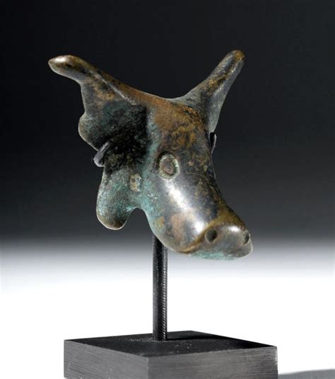 Roman Bronze Bucranium Bull Head