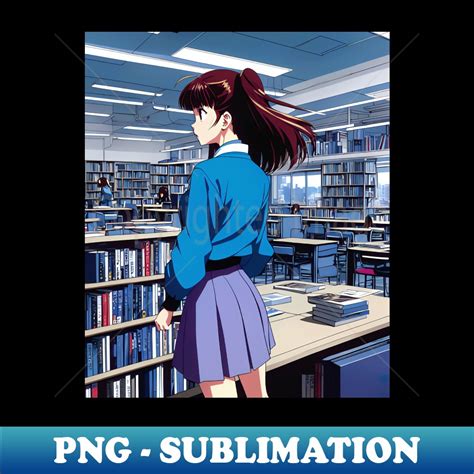 Bookworm Anime Retro 90s Aesthetic Png Transparent Sublima Inspire