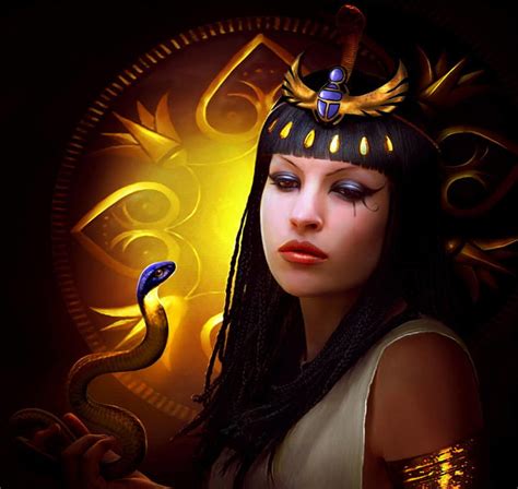 Cleopatra Queen Yellow Cobra Face Elena Dudina Snake Elenadudina