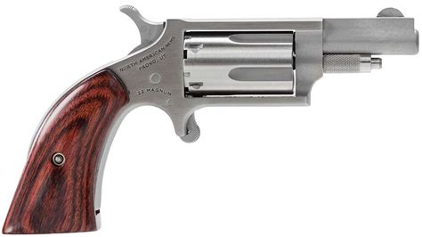 Naa 22lrgbg Mini Revolver 22 Lr 5rd 113 Stainless Steel Wood Boot