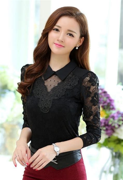 lovely blouse excellent design korean beauty asian beauty korean dress korean model top