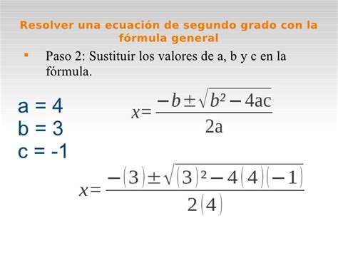 Ecuaciones De Segundo Grado Formula General Ejemplos Nuevo Ejemplo 2f5
