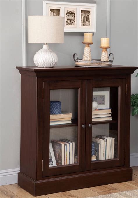 Small Bookcase With Glass Doors Oldtown Furniture And Furniture Depot