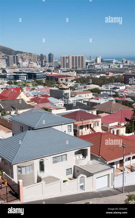 Cape Town South African Suburban Housing Outside The City Centre Stock