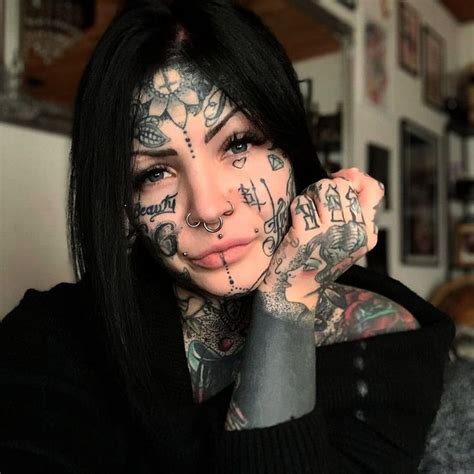 Tattoogirldrawing Aaleksandrajasmin Aleksandrajasmin Tattoogirlface