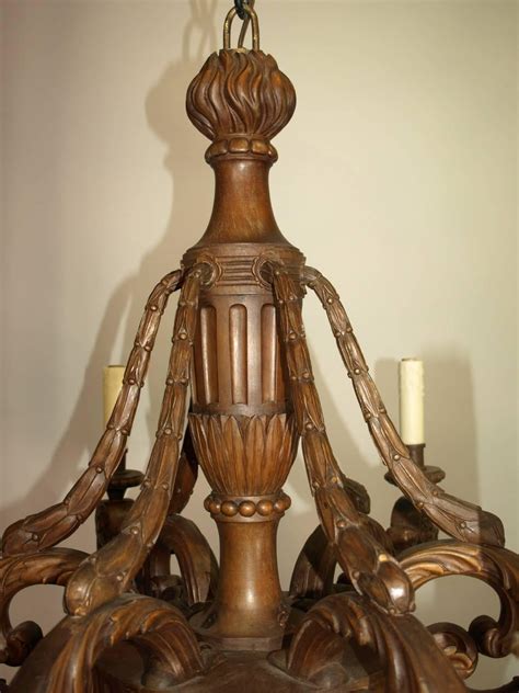 Antique Chandelier Carved Wood At 1stDibs Antique Chandeliers For
