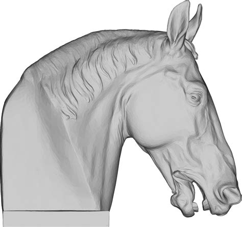 Detail Sketsa Patung Kuda Koleksi Nomer 7
