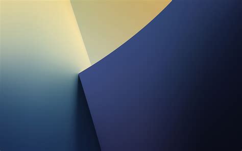 Vs68 Simple Minimal Polygon Blue Yellow Art Pattern Wallpaper
