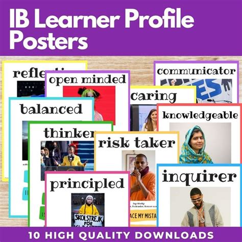 Ib Learner Profile Posters For Myp And Pyp Etsy