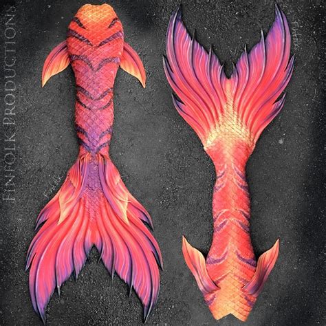 Full Silicone Mermaid Tail By Finfolk Productions Red Mermaid Tail