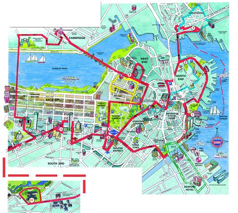 Boston Map Tourist Attractions