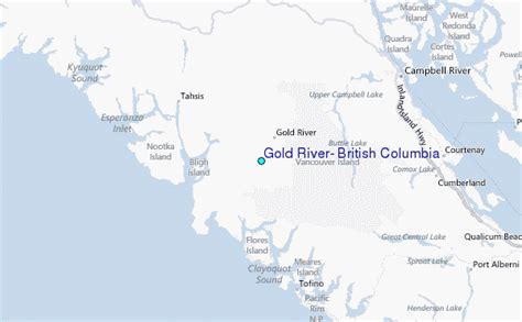 Gold River British Columbia Tide Station Location Guide