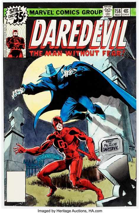Marvel Artist Daredevil 158 Cover Color Guide Marvel Comics Lot