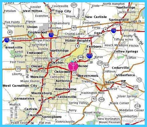 Where Is Dayton Dayton Map Map Of Dayton TravelsMaps