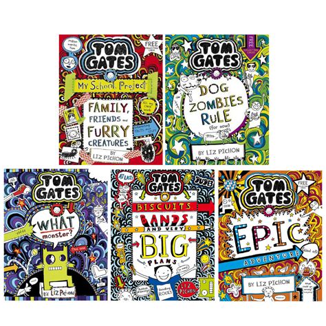 Tom Gates 5 Books Collection Set By Liz Pichon Series 3 11 15 What M Lowplex