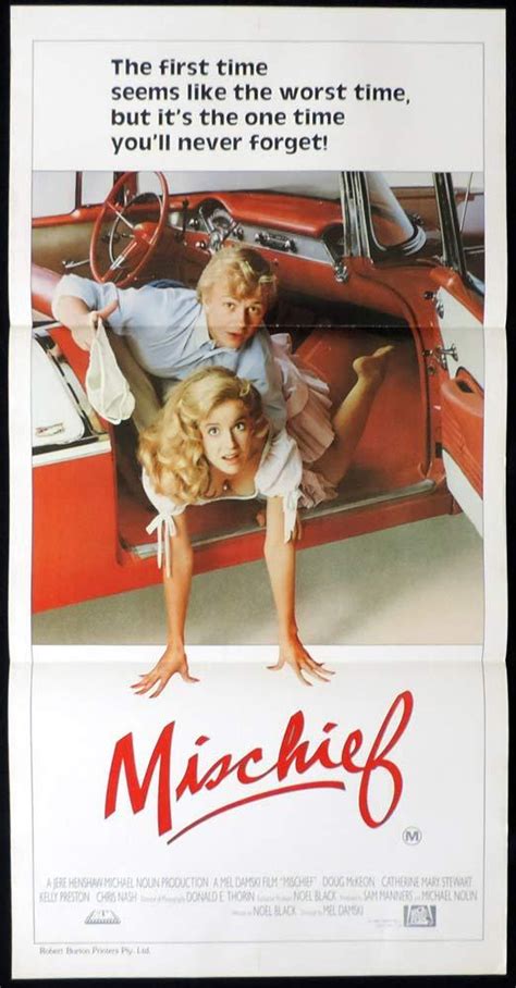MISCHIEF Original Daybill Movie Poster Doug McKeon Kelly Preston Chris Nash Moviemem Original