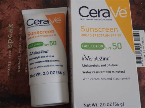 Cerave Broad Spectrum Spf 50 Sunscreen Face Lotion Review