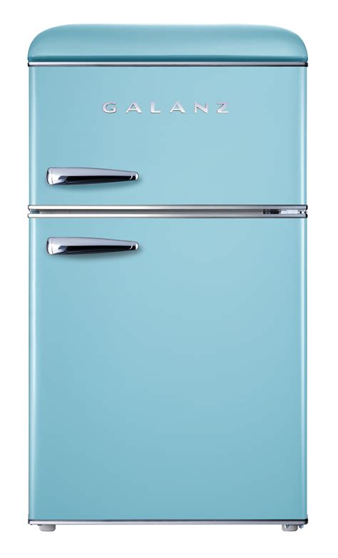 Galanz Glr Tbeer Cu Ft Dual Door Retro Refrigerator True Freezer