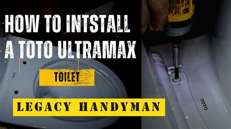 How To Install Toto Ultramax Ii Youtube