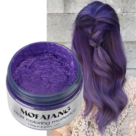 Hair Color Wax Wash Out Hair Dye Wax 423 Oz Temporary Hairstyle Cream For Men And Women